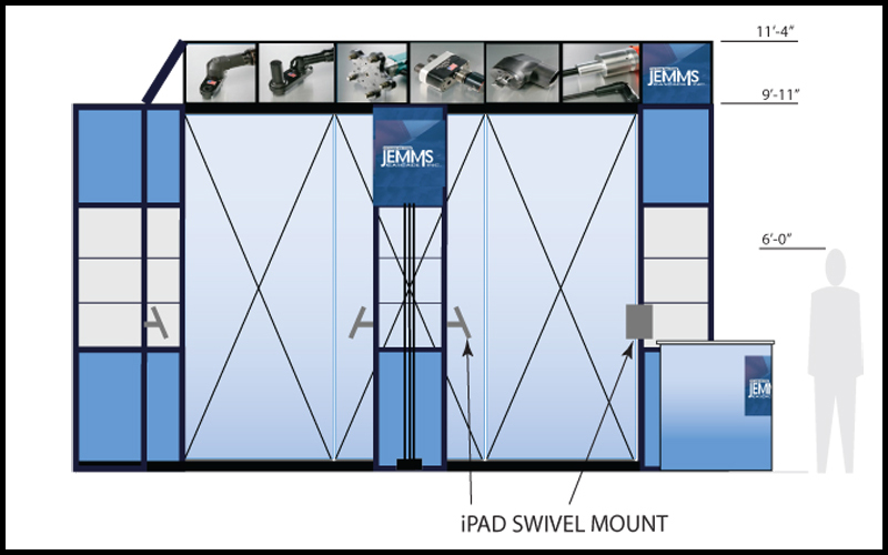 Jemms - Elevation View of Booth Layout