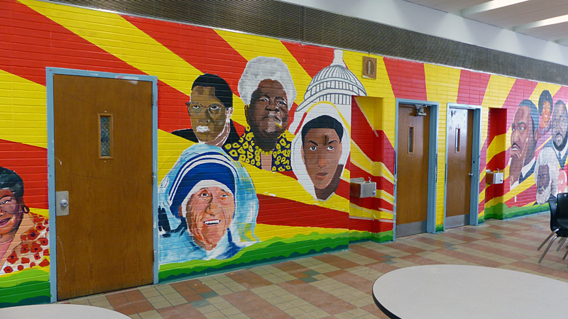 Osborn-Cafeteria Renovation-Mural