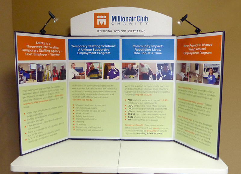 Millionair Club Charity - Table Top Display