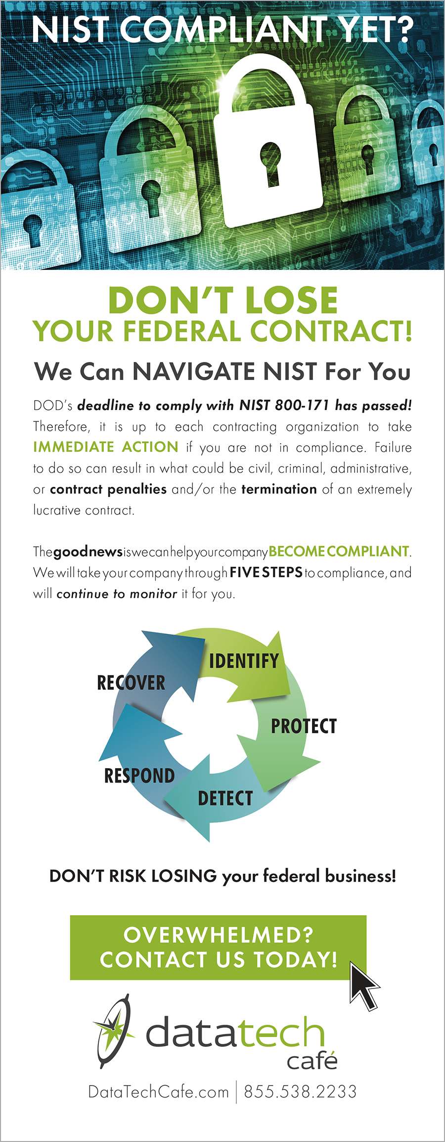 Data Tech Cafe-NIST Compliance Ad