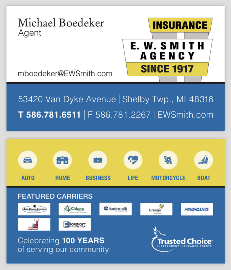 E.W. Smith-Business Card-Michael Boedeker