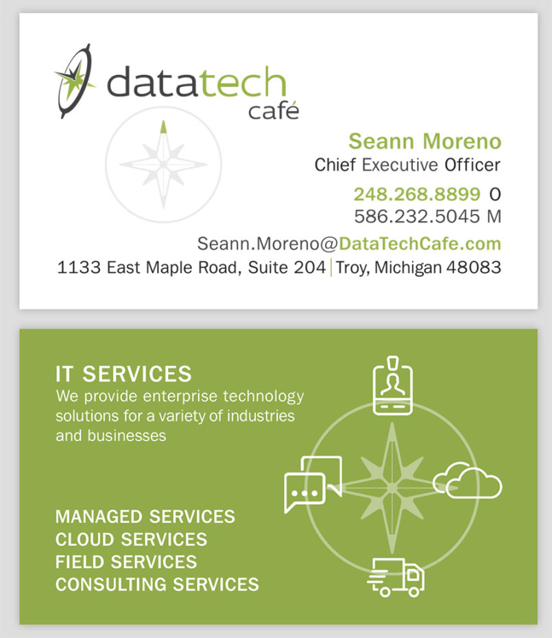 Data Tech Cafe- Business Card- New Address