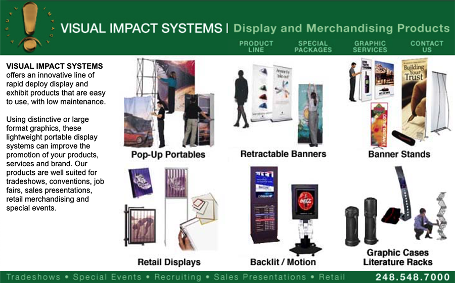 Visual Impact Systems-Website-1998
